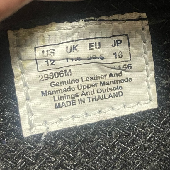 Timberland Boys Roll Top Leather Boots Size 12 - Picture 8 of 8